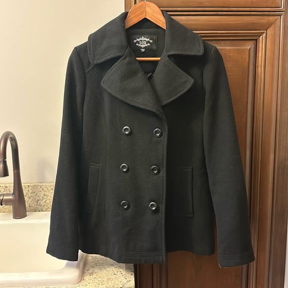 Black pea coat - Picture 1 of 4